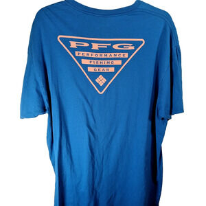 Columbia PFG T-Shirt 2XLarge Blue PFG Logo Outdoors Fishing Gorpcore